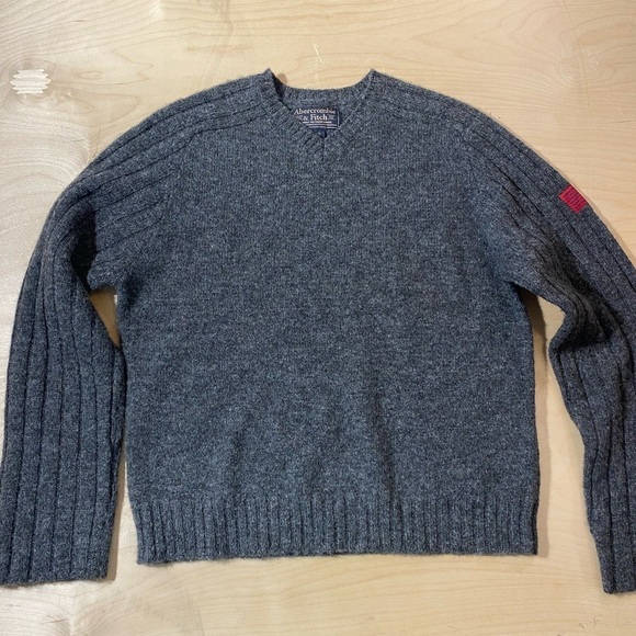 Abercrombie & Finch 100% Wool Vintage Sweater XL (IV) - Picture 2 of 12